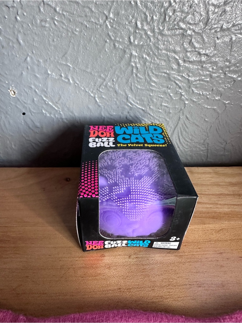 NeeDoh Wild Cats Fuzz Ball - Purple Cheetah